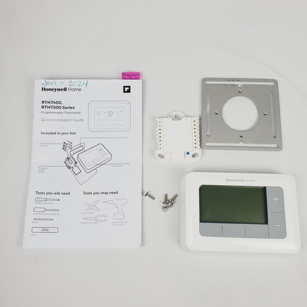 Honeywell Home RTH7560E1001 7-Day Programmable Thermostat Backlit Display WORKIN